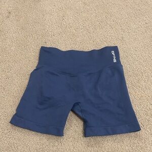 DYNE Navy Women's Athletic Shorts - High-Waist Performance